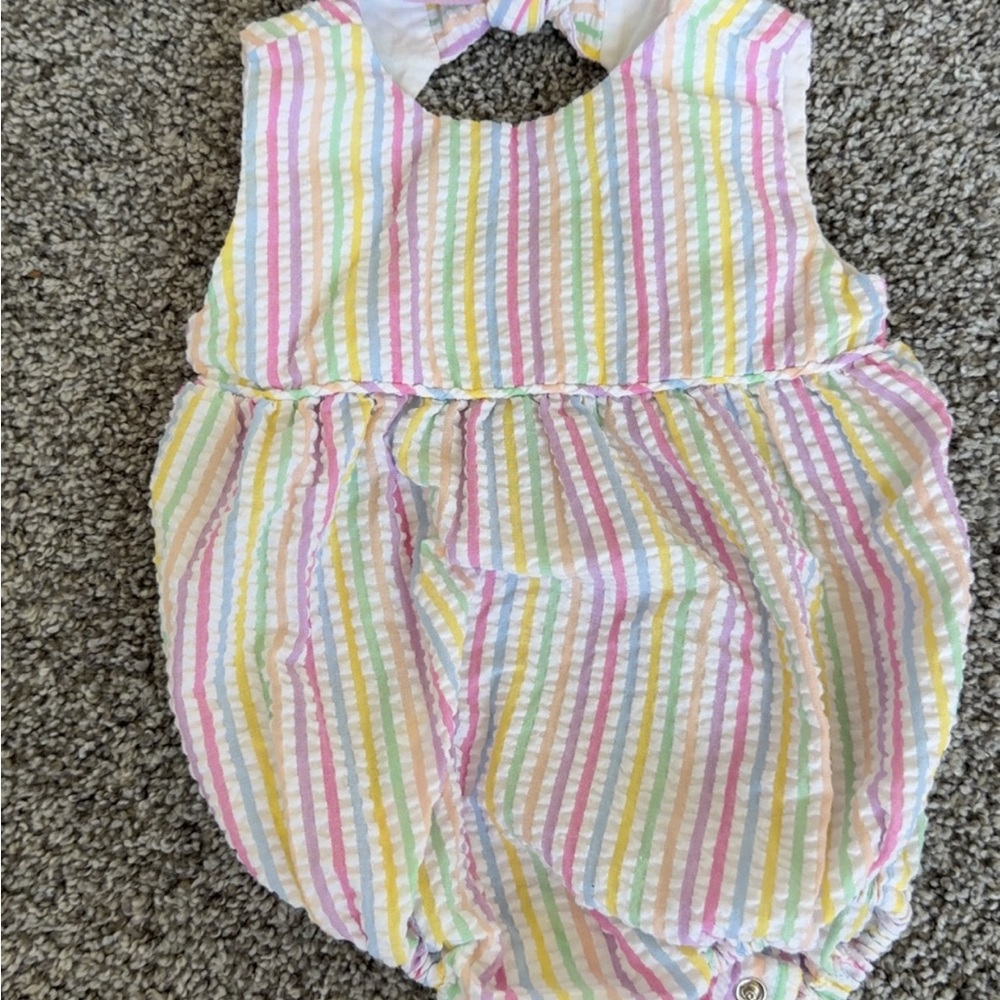 Striped Pastel Kids One Piece